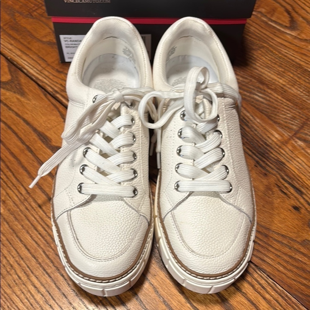 Vince Camuto White Lace Up Type Shoes Style VC-Randay Bright White Size 7.5M